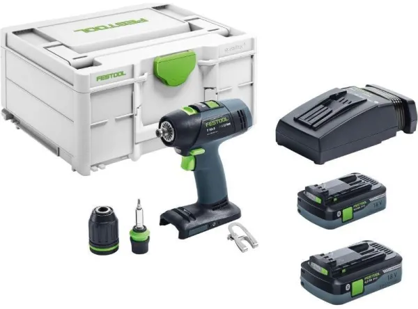 Festool Akku-Bohr-/Schrauber T 18+3 HPC 4,0 I-Plus im Systainer3