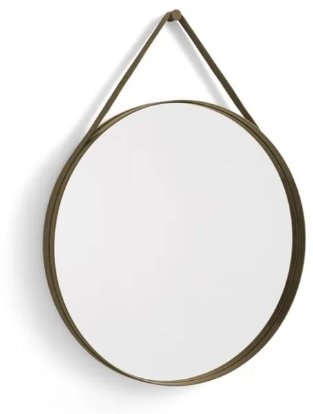 HAY Strap No 2 Spiegel Ø70 Hellbraun