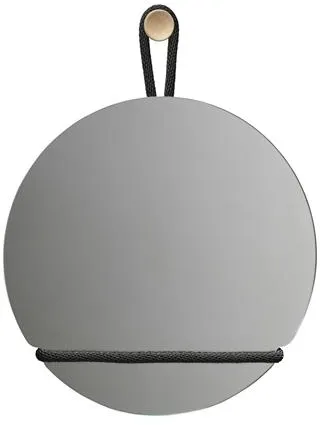 Design House Stockholm Lasso Spiegel Rund Klar/Schwarz